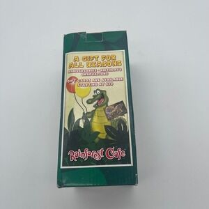 Rainforest Cafe Downtown Disney Anaheim Souvenir Hurricane Glass w Original Box
